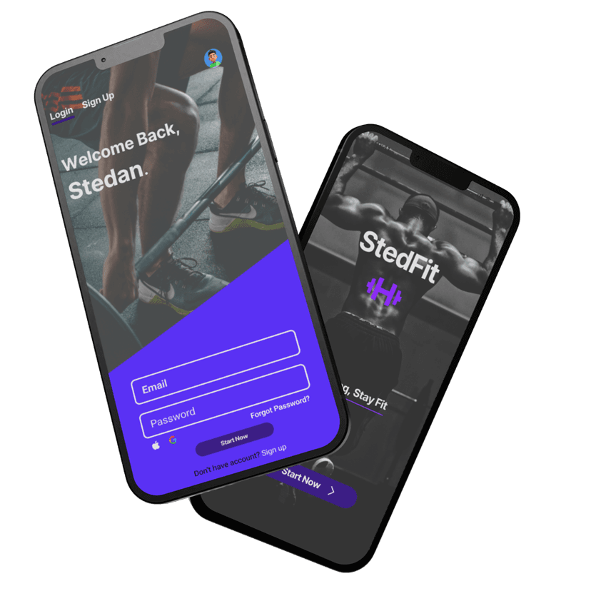 StedFit Fitness App Ui/Ux Design