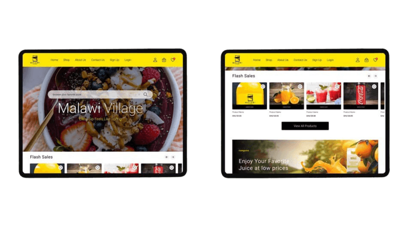 E-commerce Platform for Malawi Village Tea and Juice Online Shop