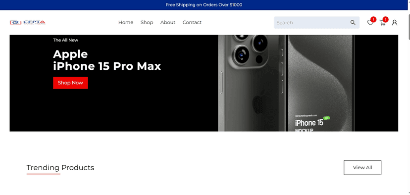 E-commerce Platform For Tech Products